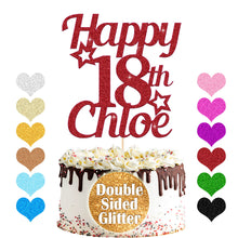 Load image into Gallery viewer, Personalised 18th Birthday Cake Topper Any Name Age