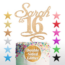 Load image into Gallery viewer, Personalised Sweet 16th Cake Topper for Girl - EDSG