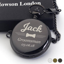 Load image into Gallery viewer, Personalised Engraved Pocket Watch Gift for Pageboy - EDSG