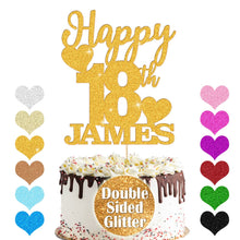 Load image into Gallery viewer, Personalised Birthday Cake Topper Any Name Any Age