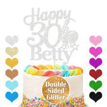 Load image into Gallery viewer, Personalised 30th Cake Topper with Bollon - EDSG