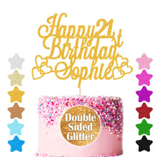 Load image into Gallery viewer, Personalised Birthday Cake Topper  Any Age