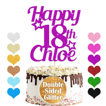 Load image into Gallery viewer, Personalised 18th Birthday Cake Topper Any Name Age