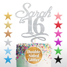 Load image into Gallery viewer, Personalised Sweet 16th Cake Topper for Girl - EDSG