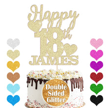Load image into Gallery viewer, Personalised Birthday Cake Topper Any Name Any Age