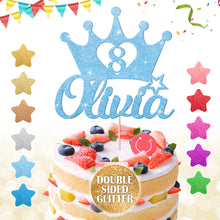 Load image into Gallery viewer, Personalised  Cake Topper Any Text Crown