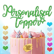 Load image into Gallery viewer, Personalised  Cake Topper Any Text Party Decoration - EDSG