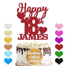 Load image into Gallery viewer, Personalised Birthday Cake Topper Any Name Any Age