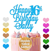 Load image into Gallery viewer, Personalised  Birthday Cake Topper Any Age Any Name