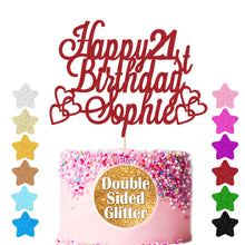 Load image into Gallery viewer, Personalised Birthday Cake Topper  Any Age