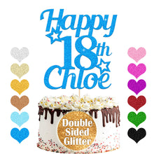 Load image into Gallery viewer, Personalised 18th Birthday Cake Topper Any Name Age
