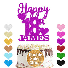 Load image into Gallery viewer, Personalised Birthday Cake Topper Any Name Any Age
