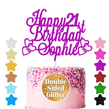 Load image into Gallery viewer, Personalised Birthday Cake Topper  Any Age