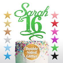 Load image into Gallery viewer, Personalised Sweet 16th Cake Topper for Girl - EDSG
