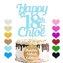 Load image into Gallery viewer, Personalised 18th Birthday Cake Topper Any Name Age