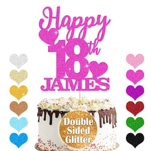 Load image into Gallery viewer, Personalised Birthday Cake Topper Any Name Any Age