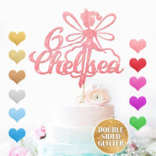Load image into Gallery viewer, Personalised Fairy Happy Birthday Cake Topper - EDSG