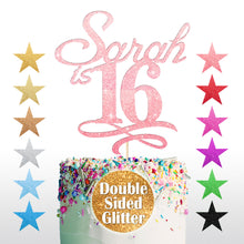 Load image into Gallery viewer, Personalised Sweet 16th Cake Topper for Girl - EDSG