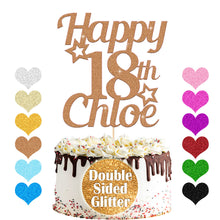 Load image into Gallery viewer, Personalised 18th Birthday Cake Topper Any Name Age