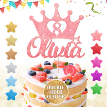 Load image into Gallery viewer, Personalised  Cake Topper Any Text Crown