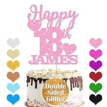 Load image into Gallery viewer, Personalised Birthday Cake Topper Any Name Any Age