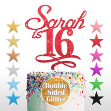 Load image into Gallery viewer, Personalised Sweet 16th Cake Topper for Girl - EDSG