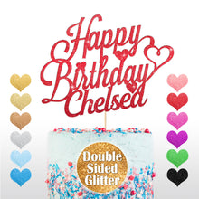 Load image into Gallery viewer, Personalised Happy Birthday Cake Topper