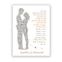 Load image into Gallery viewer, Personalised Valentines Gifts  A4 Valentines Day Present