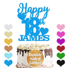 Load image into Gallery viewer, Personalised Birthday Cake Topper Any Name Any Age