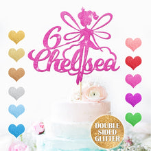 Load image into Gallery viewer, Personalised Fairy Happy Birthday Cake Topper - EDSG
