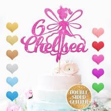 Load image into Gallery viewer, Personalised Fairy Happy Birthday Cake Topper - EDSG