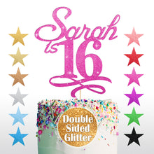 Load image into Gallery viewer, Personalised Sweet 16th Cake Topper for Girl - EDSG