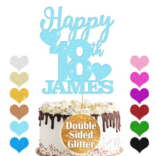 Load image into Gallery viewer, Personalised Birthday Cake Topper Any Name Any Age