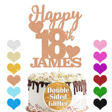 Load image into Gallery viewer, Personalised Birthday Cake Topper Any Name Any Age