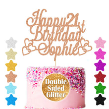 Load image into Gallery viewer, Personalised Birthday Cake Topper  Any Age