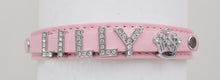 Load image into Gallery viewer, Personalised Diamante PU Leather Dog Cat Collar UK - EDSG