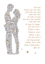 Load image into Gallery viewer, Personalised Valentines Gifts  A4 Valentines Day Present