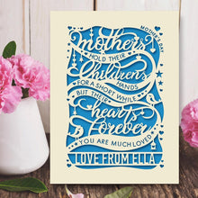 Load image into Gallery viewer, Personalised Mothers Day Card - EDSG