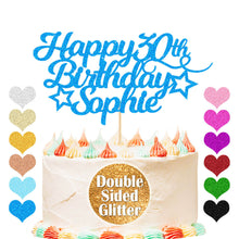 Load image into Gallery viewer, Personalised Birthday Cake Topper Any Age