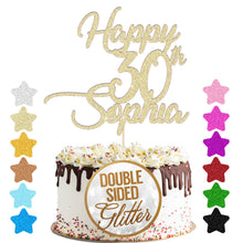 Load image into Gallery viewer, Personalised Birthday Cake Topper  Any Age