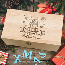 Load image into Gallery viewer, Personalised Christmas Wooden Box