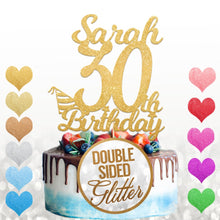 Load image into Gallery viewer, Personalised 30th Cake Topper Any Name Age - EDSG
