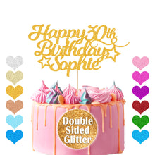 Load image into Gallery viewer, Happy Birthday Cake Topper With Any Name And Age