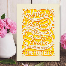 Load image into Gallery viewer, Personalised Mothers Day Card - EDSG