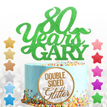 Load image into Gallery viewer, Personalised Cake Topper with Moustache - EDSG