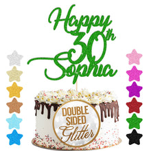 Load image into Gallery viewer, Personalised Birthday Cake Topper  Any Age