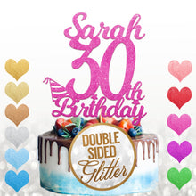 Load image into Gallery viewer, Personalised 30th Cake Topper Any Name Age - EDSG