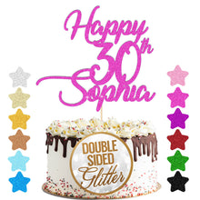 Load image into Gallery viewer, Personalised Birthday Cake Topper  Any Age