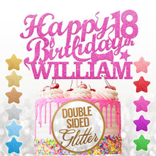 Load image into Gallery viewer, Personalised 18th Birthday Cake Topper Any Name Age - EDSG
