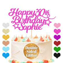Load image into Gallery viewer, Personalised Birthday Cake Topper Any Age